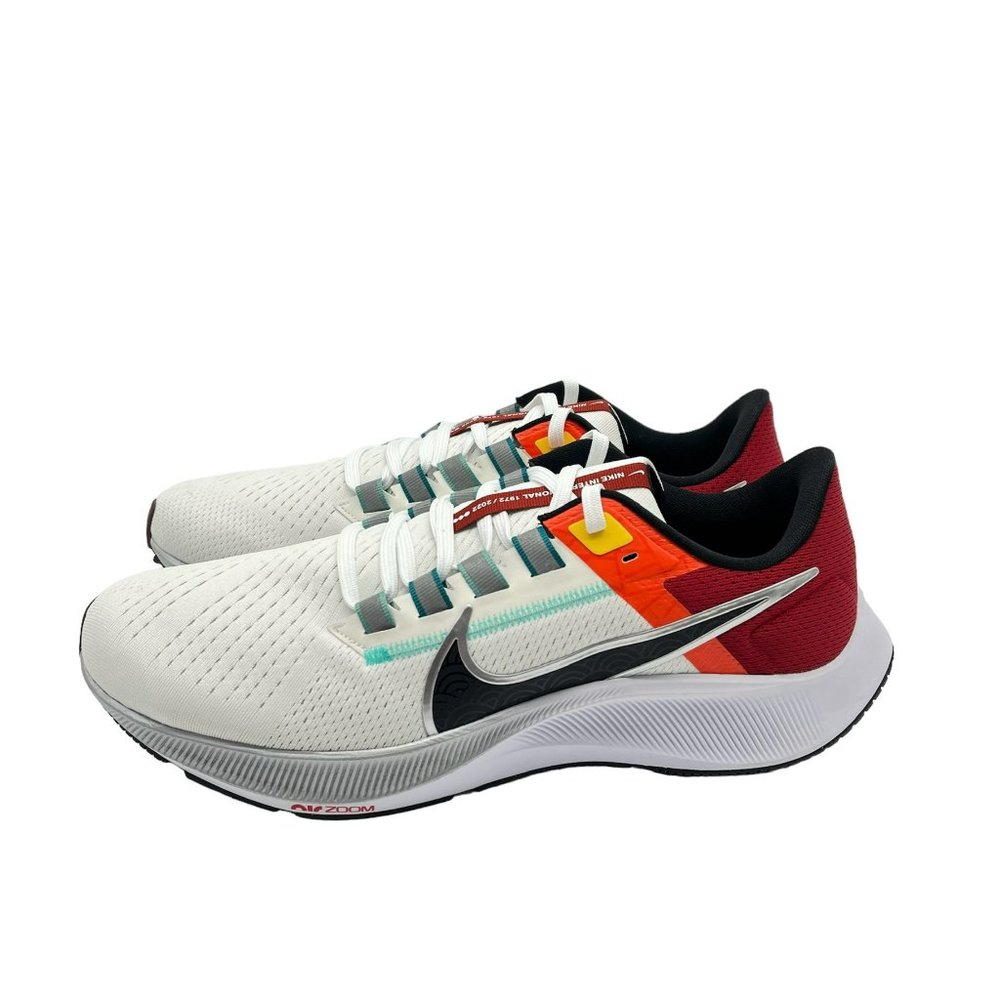 Nike Air Zoom Pegasus 38 Dune Red Men's Sneakers Running Shoes US 11 White